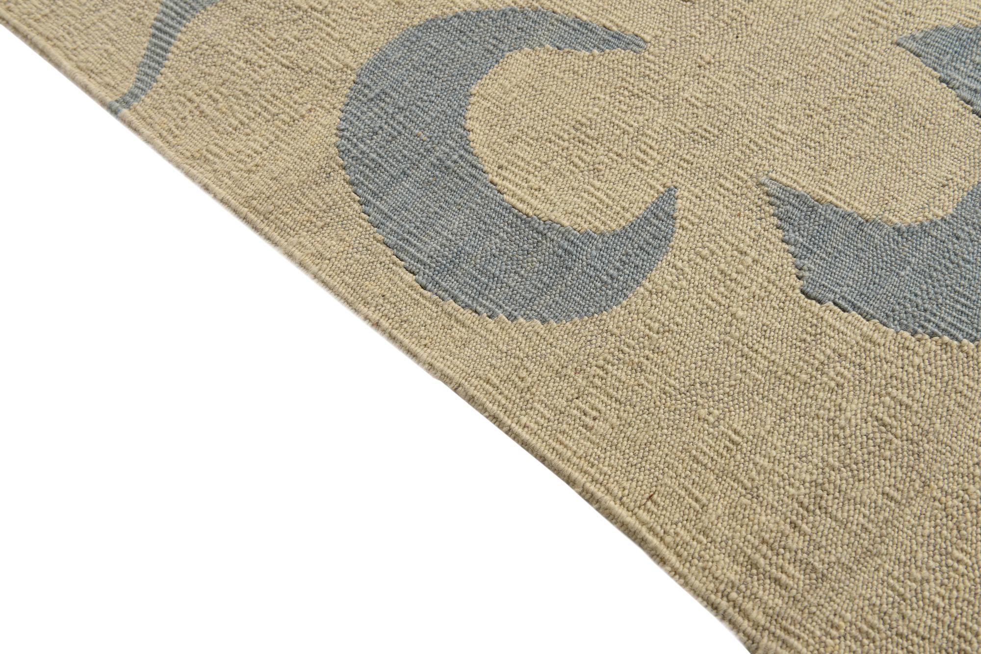 5' 10 x 7' 10 Hand Woven Kilim Modern Wool Rug