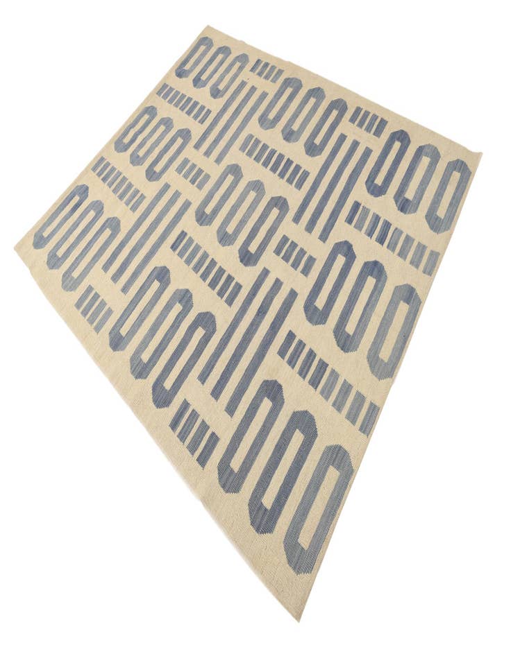 Detail image of 5' 4 x 6' 5  Hand Woven Kilim Modern Wool Rug