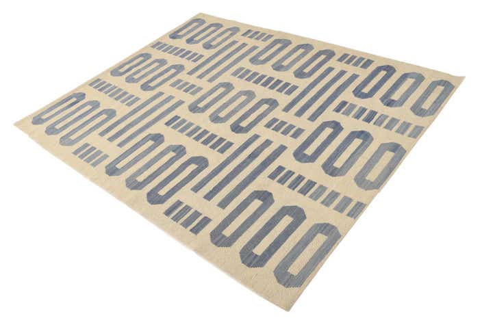 5' 4 x 6' 5 Hand Woven Kilim Modern Wool Rug