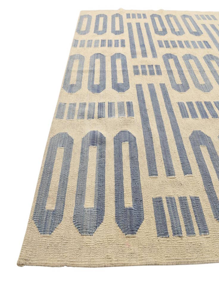 Detail image of 5' 4 x 6' 5  Hand Woven Kilim Modern Wool Rug