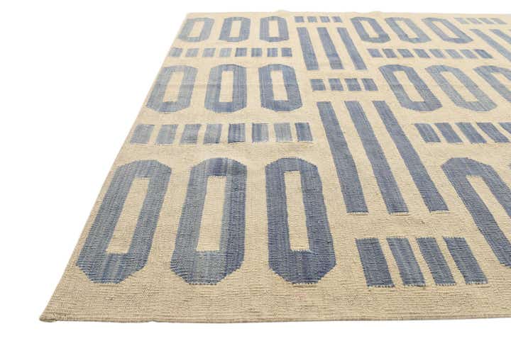 5' 4 x 6' 5 Hand Woven Kilim Modern Wool Rug