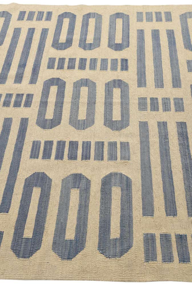 5' 4 x 6' 5 Hand Woven Kilim Modern Wool Rug