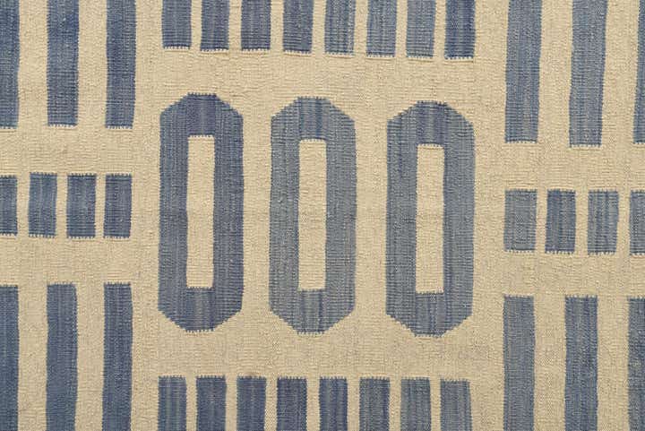 5' 4 x 6' 5 Hand Woven Kilim Modern Wool Rug