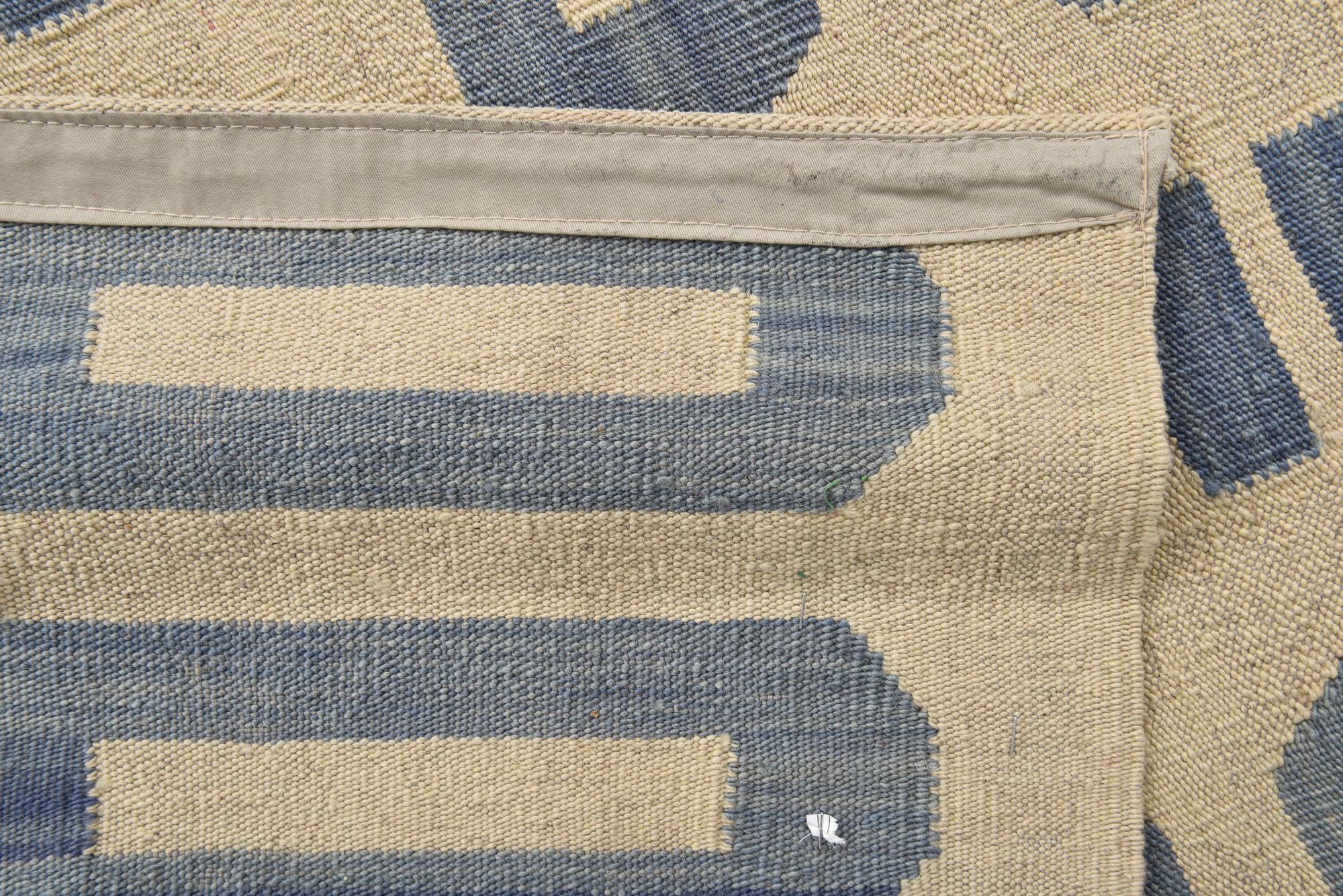 5' 4 x 6' 5 Hand Woven Kilim Modern Wool Rug
