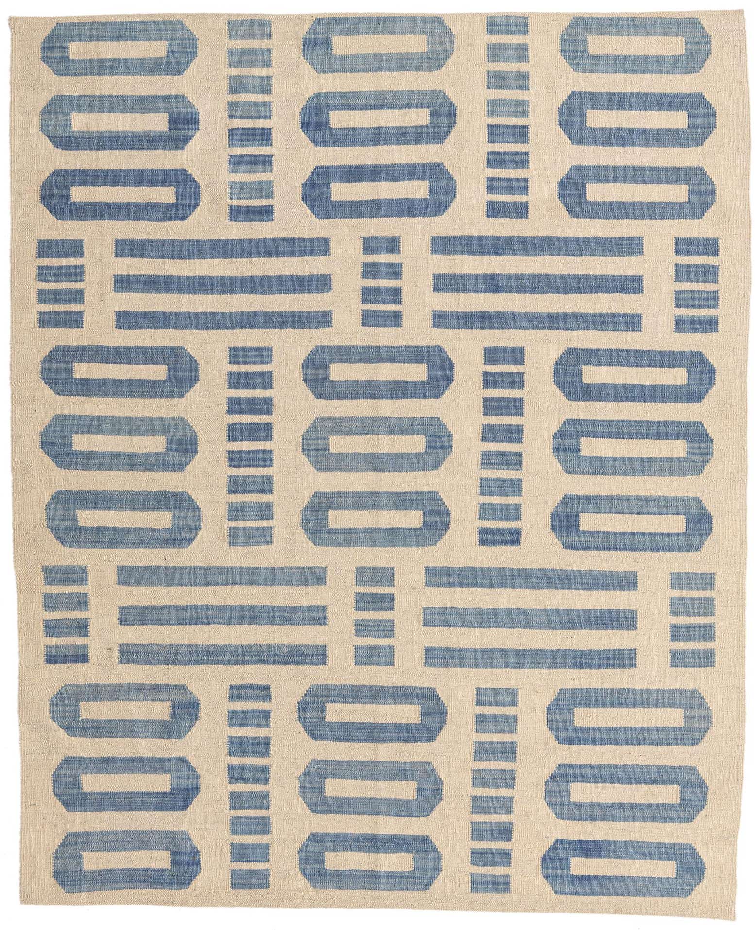 5' 4 x 6' 5 Hand Woven Kilim Modern Wool Rug