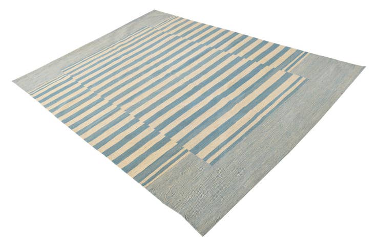 Detail image of 5' 8 x 7' 8 Hand Woven Kilim Modern Wool Rug