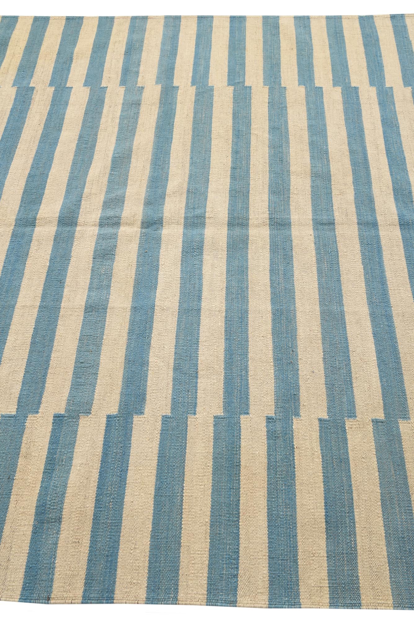 5' 8 x 7' 8 Hand Woven Kilim Modern Wool Rug