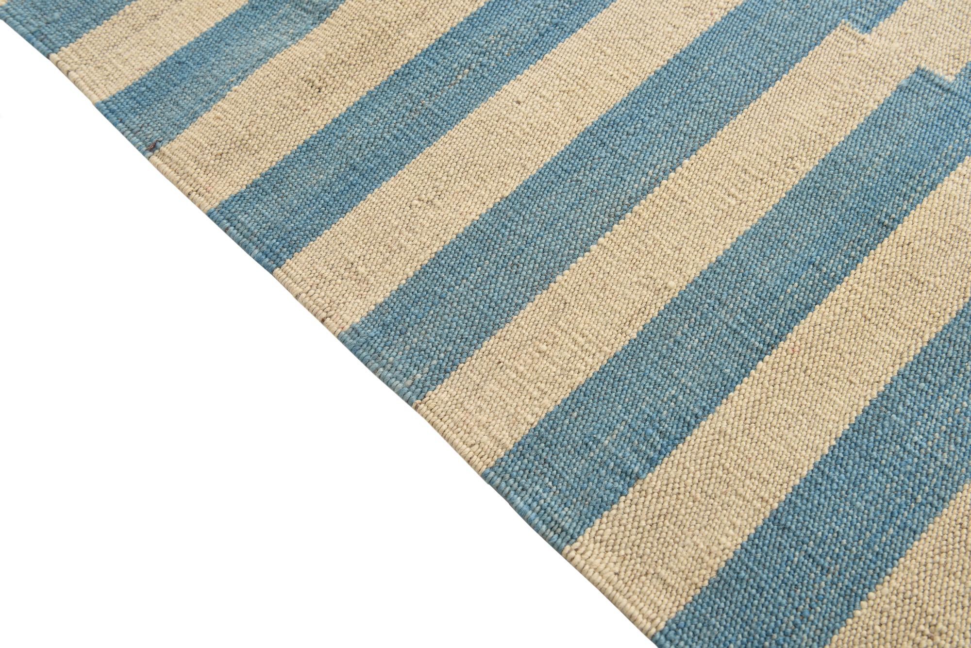 5' 8 x 7' 8 Hand Woven Kilim Modern Wool Rug