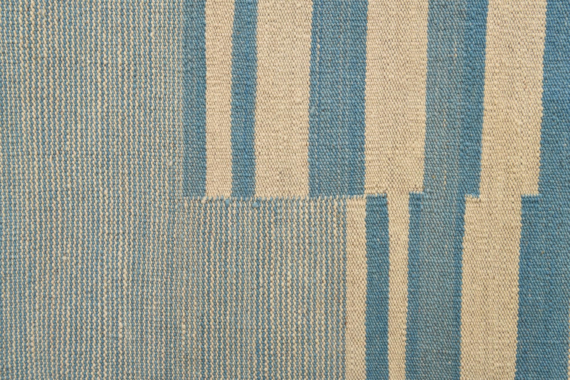 5' 8 x 7' 8 Hand Woven Kilim Modern Wool Rug
