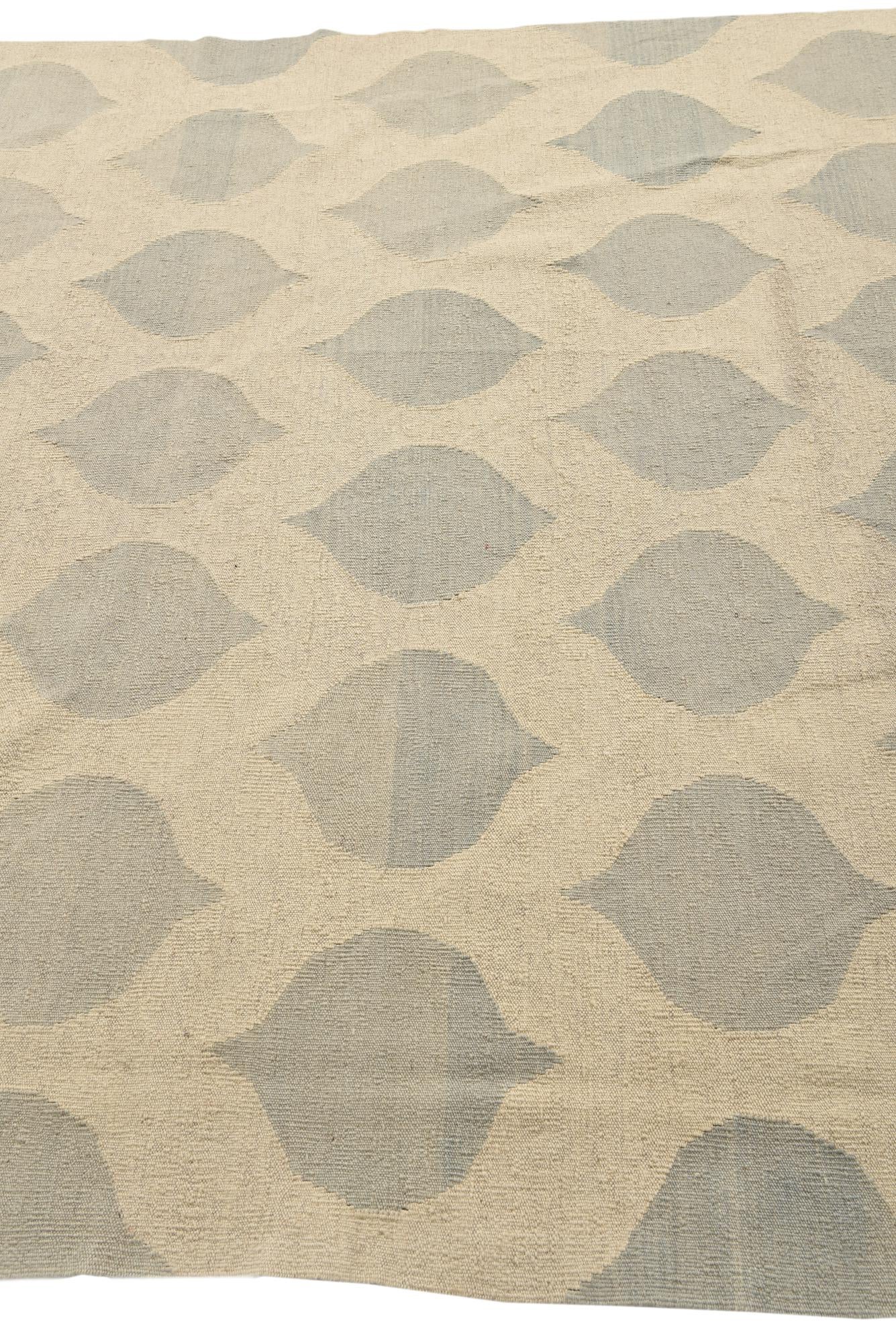 6' 3 x 8' 3 Hand Woven Kilim Modern Wool Rug