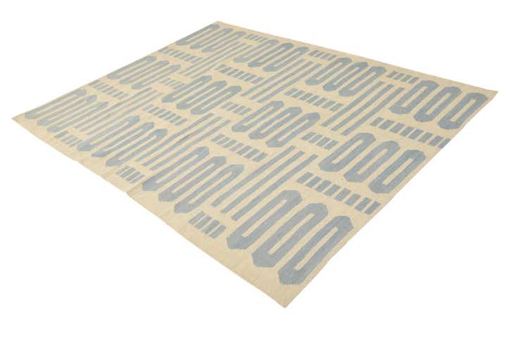 6' x 7' 7 Hand Woven Kilim Modern Wool Rug