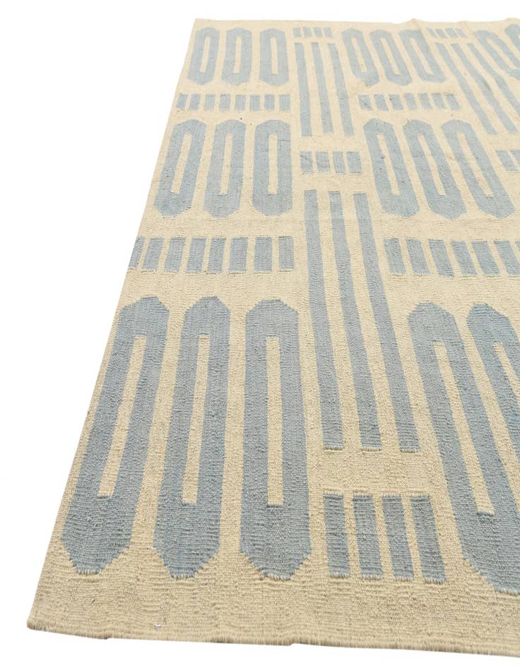 Detail image of 6' x 7' 7  Hand Woven Kilim Modern Wool Rug