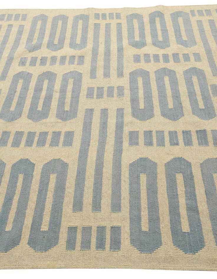 Detail image of 6' x 7' 7  Hand Woven Kilim Modern Wool Rug