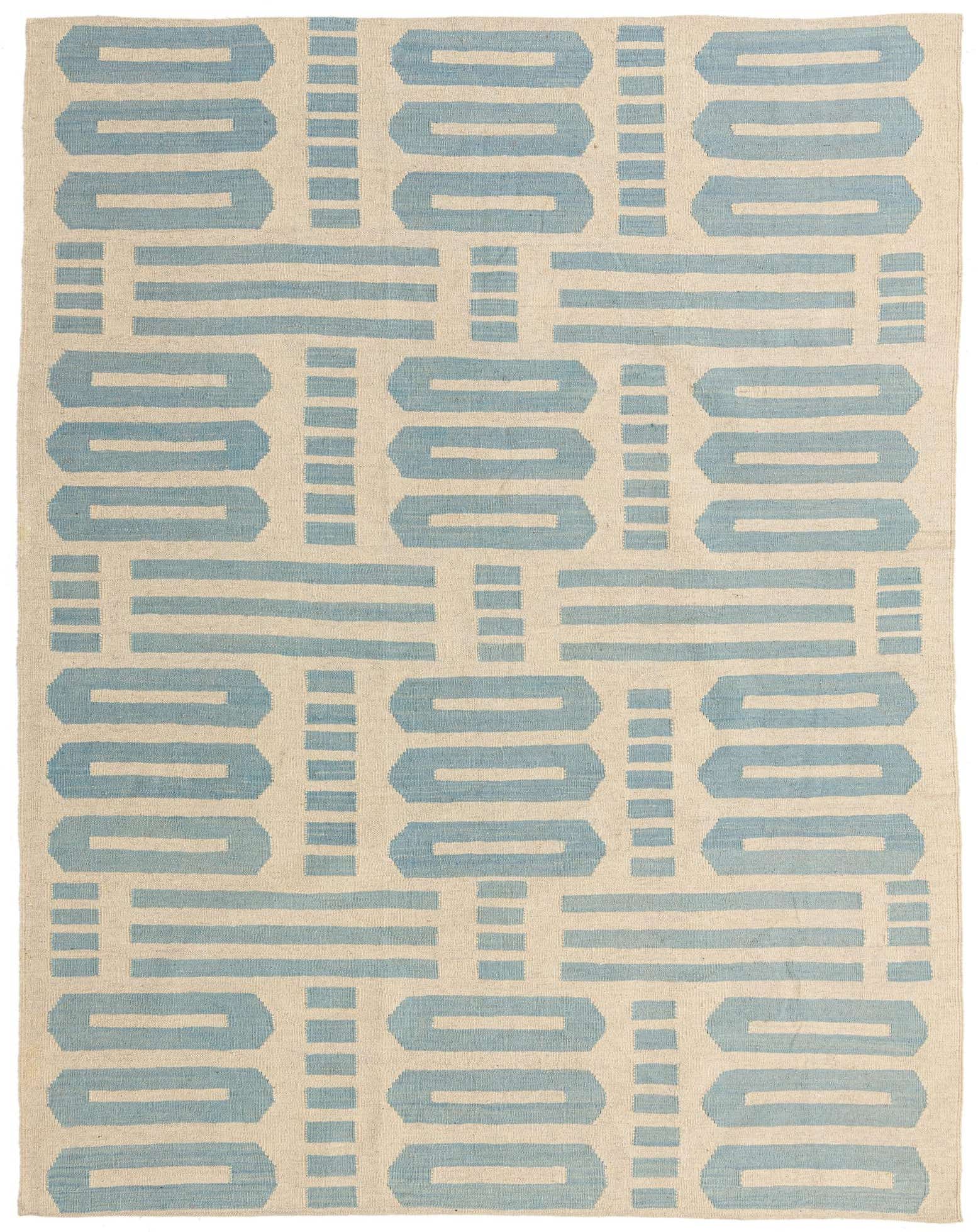 6' x 7' 7 Hand Woven Kilim Modern Wool Rug