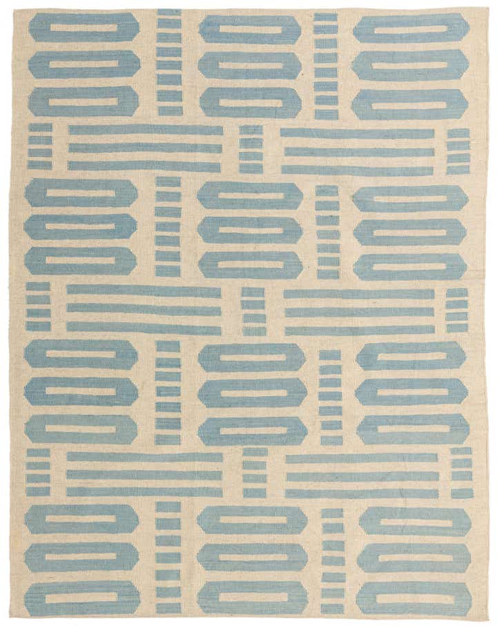 6' x 7' 7 Hand Woven Kilim Modern Wool Rug