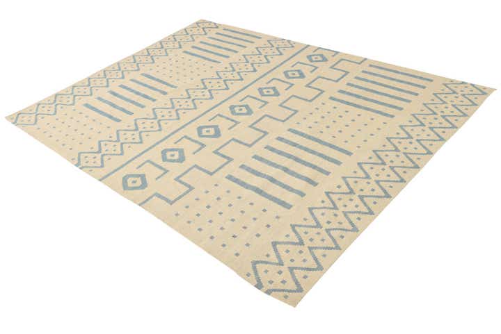 5' 11 x 7' 10 Hand Woven Kilim Modern Wool Rug