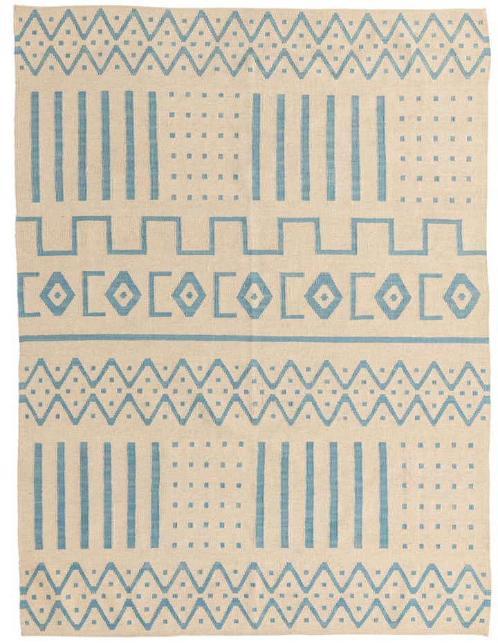 5' 11 x 7' 10 Hand Woven Kilim Modern Wool Rug