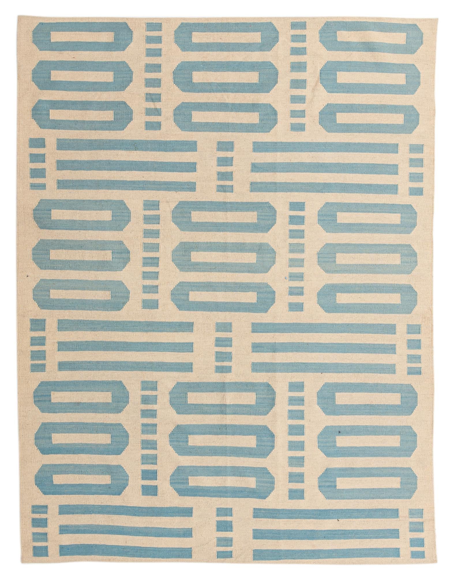 5' 11 x 7' 8 Hand Woven Kilim Modern Wool Rug