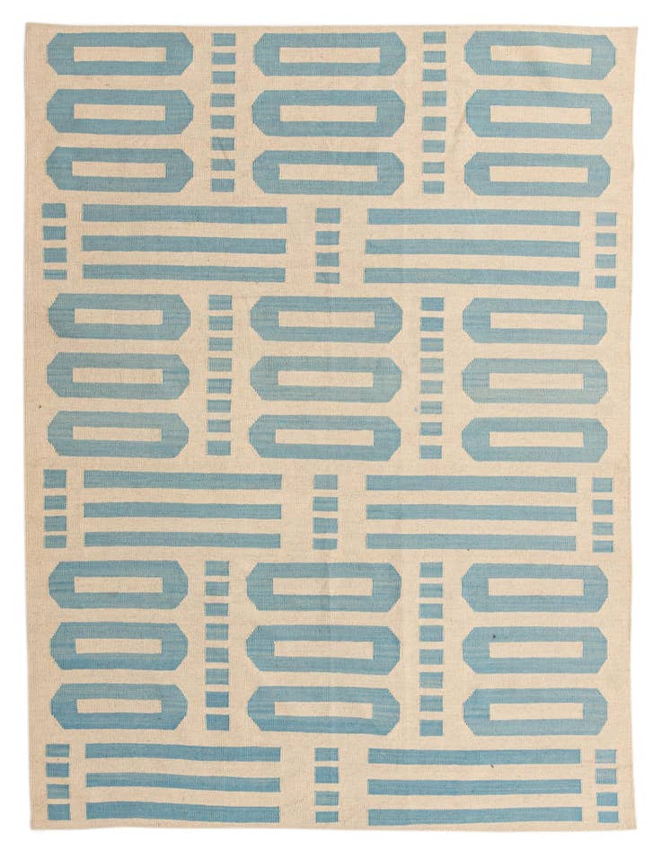 Detail image of 5' 11 x 7' 8 Hand Woven Kilim Modern Wool Rug