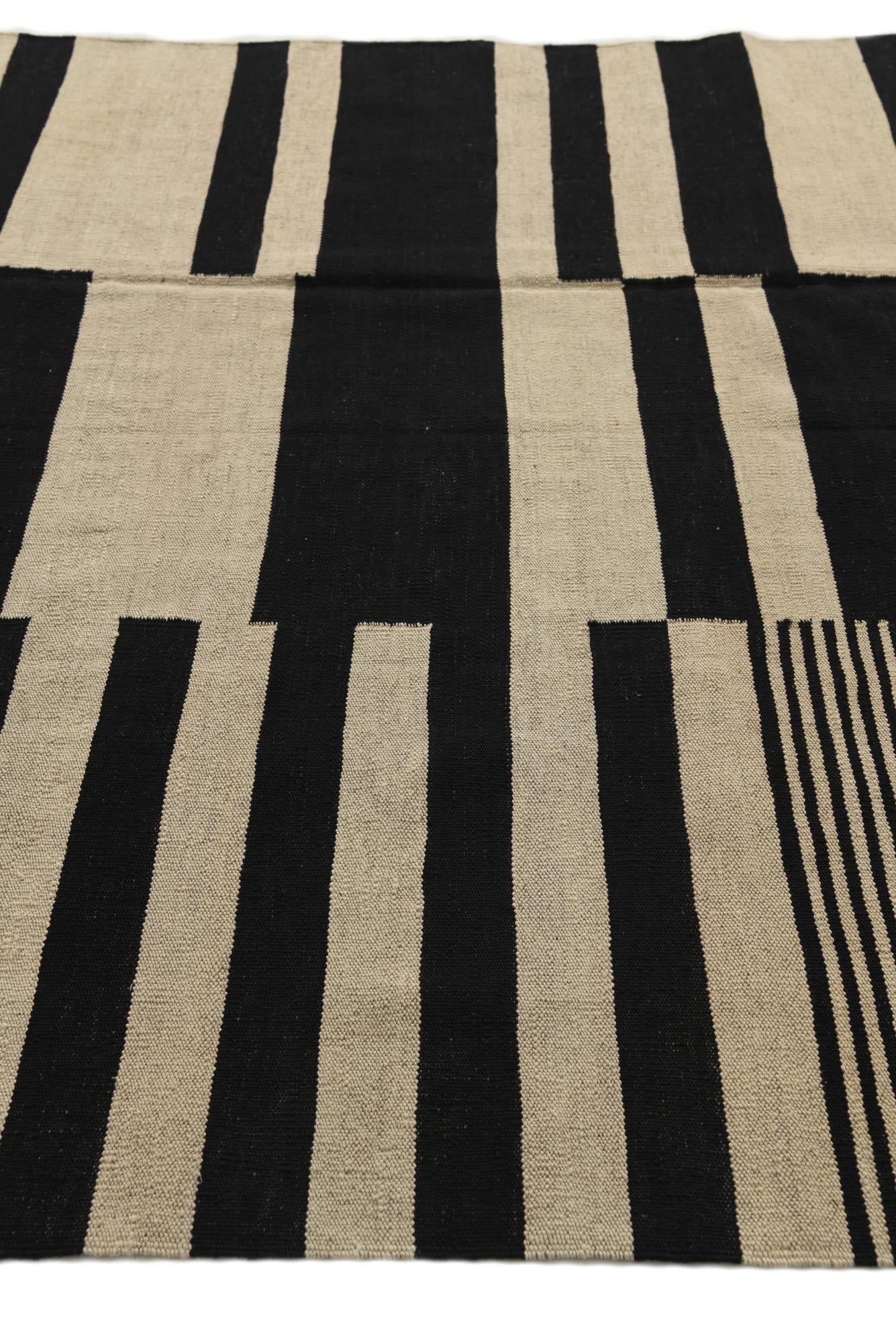 5' 8 x 7' 9 Hand Woven Kilim Modern Wool Rug
