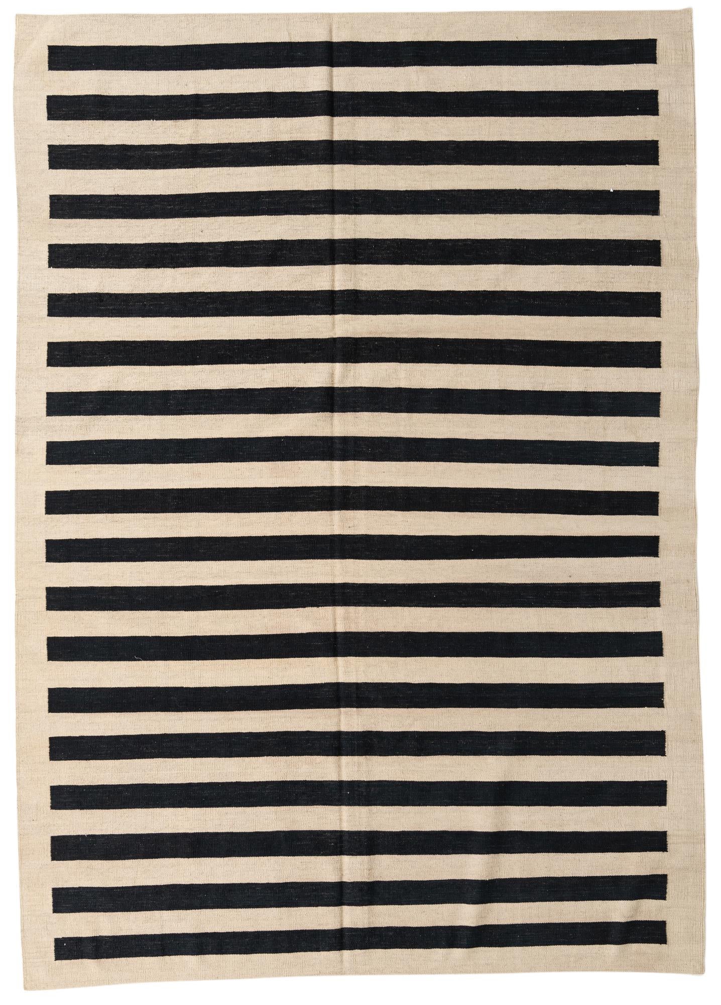 7' x 9' 9 Hand Woven Kilim Modern Wool Rug