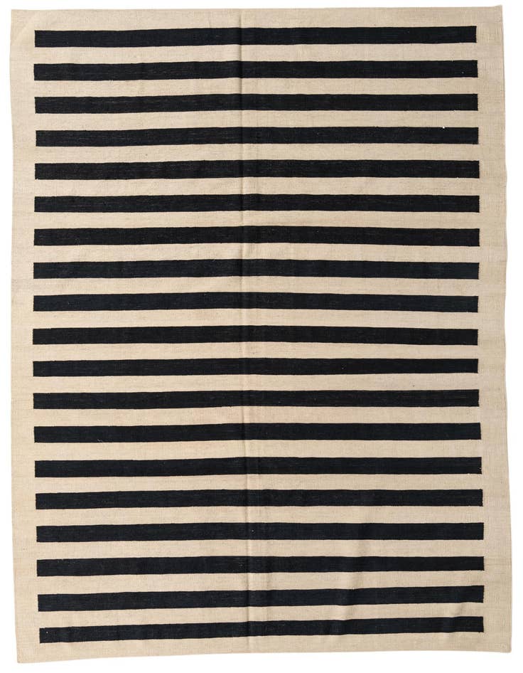 Detail image of 7' x 9' 9 Hand Woven Kilim Modern Wool Rug