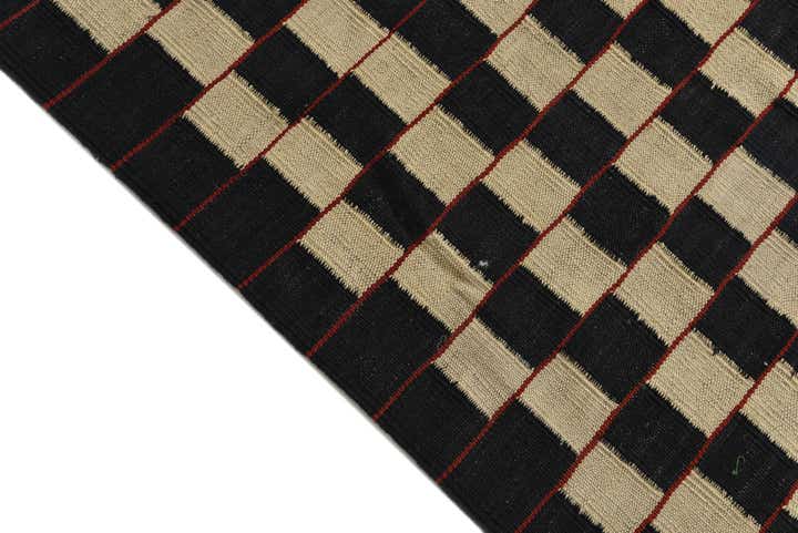 6' 9 x 9' 6 Hand Woven Kilim Modern Wool Rug