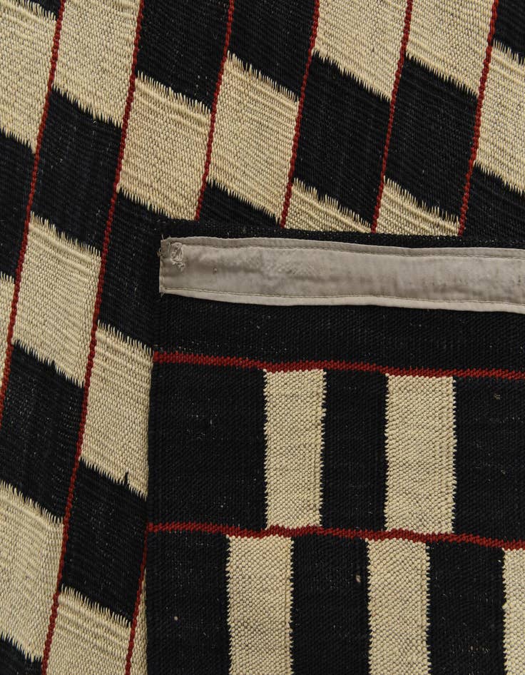 Detail image of 6' 9 x 9' 6  Hand Woven Kilim Modern Wool Rug