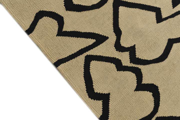 5' 1 x 6' 5 Hand Woven Kilim Modern Wool Rug