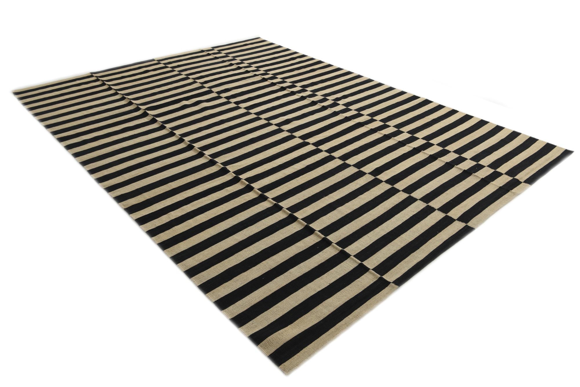 8' 5 x 11' 1 Hand Woven Kilim Modern Wool Rug