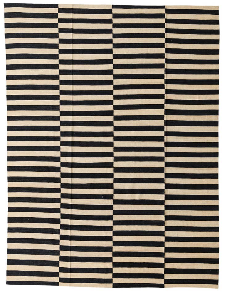 Detail image of 8' 5 x 11' 1 Hand Woven Kilim Modern Wool Rug