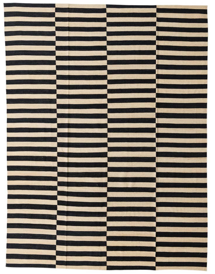 Detail image of 8' 5 x 11' 1 Hand Woven Kilim Modern Wool Rug
