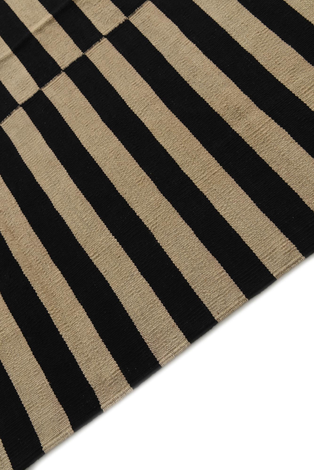8' 5 x 9' 9 Hand Woven Kilim Modern Wool Rug