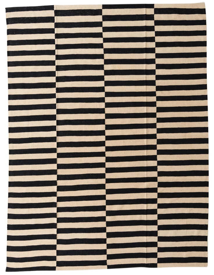 Detail image of 8' 5 x 9' 9 Hand Woven Kilim Modern Wool Rug