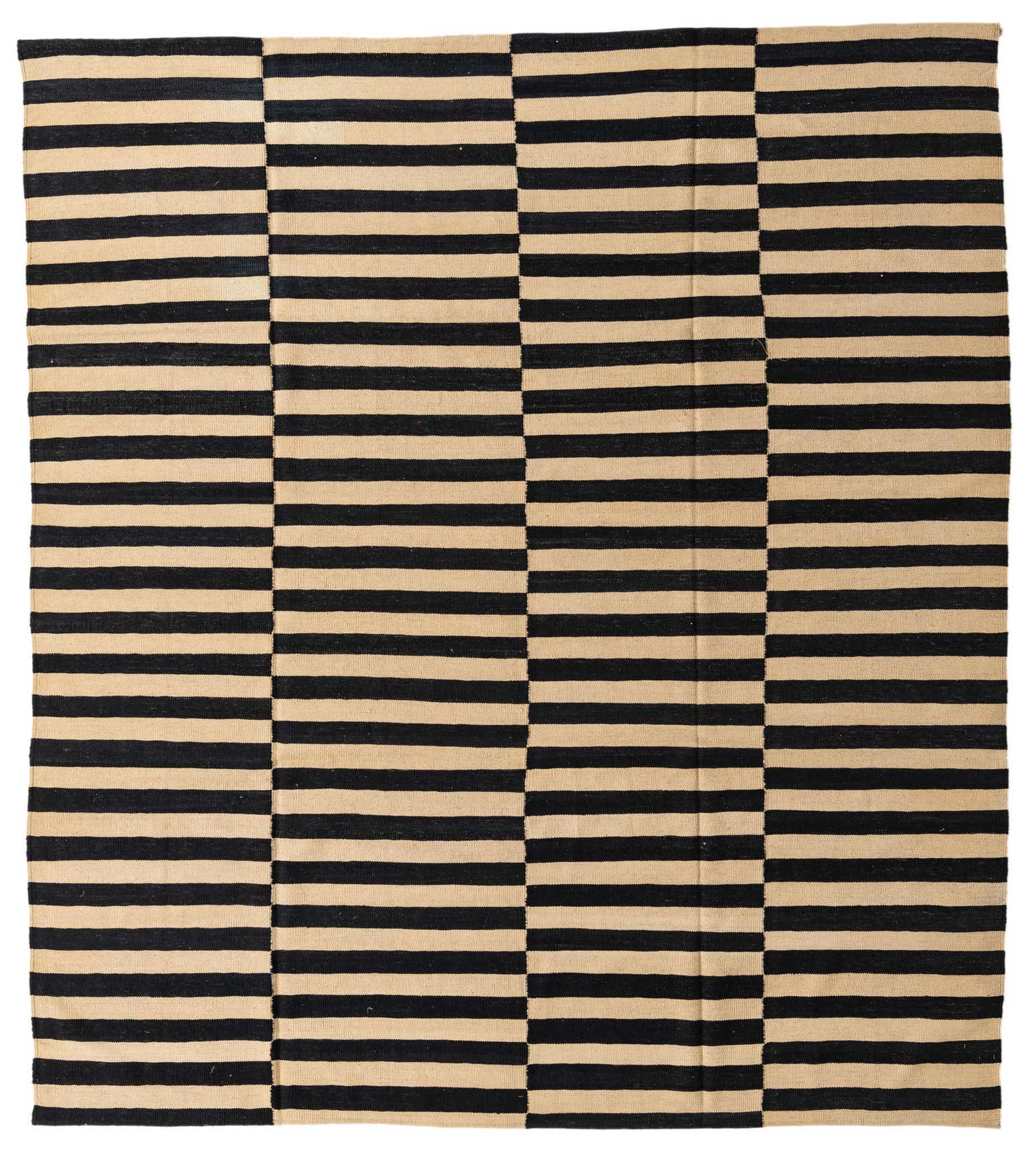 8' 8 x 9' 7 Hand Woven Kilim Modern Wool Rug