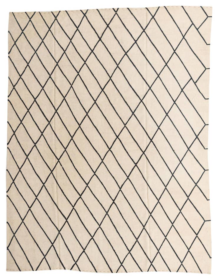 Detail image of 8' 3 x 9' 10 Hand Woven Kilim Modern Wool Rug