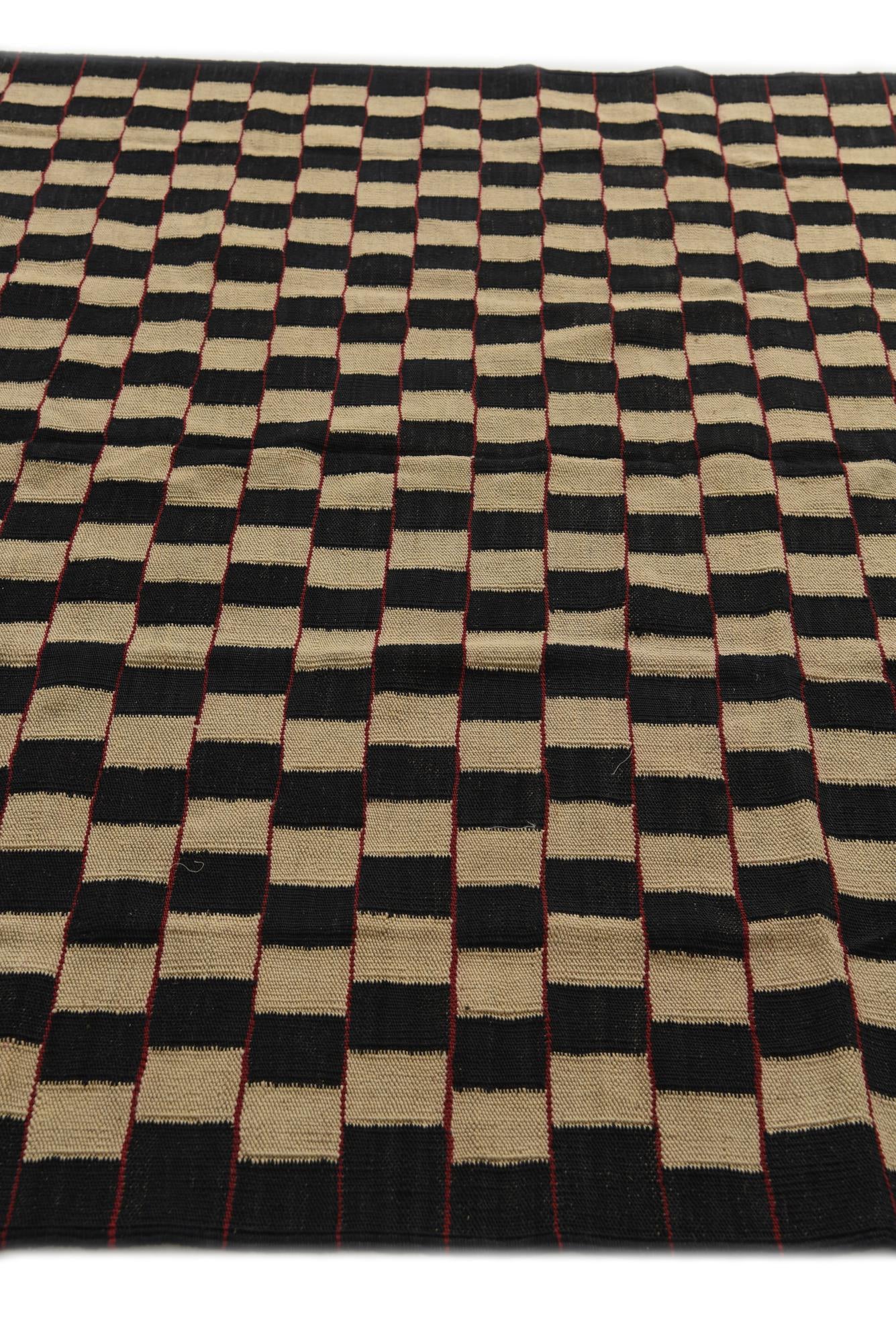 5' 8 x 7' 6 Hand Woven Kilim Modern Wool Rug