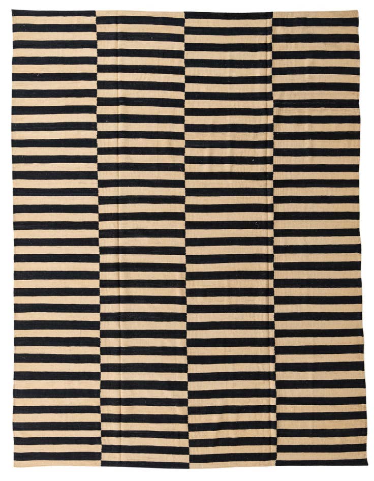 Detail image of 8' 9 x 11' 2 Hand Woven Kilim Modern Wool Rug