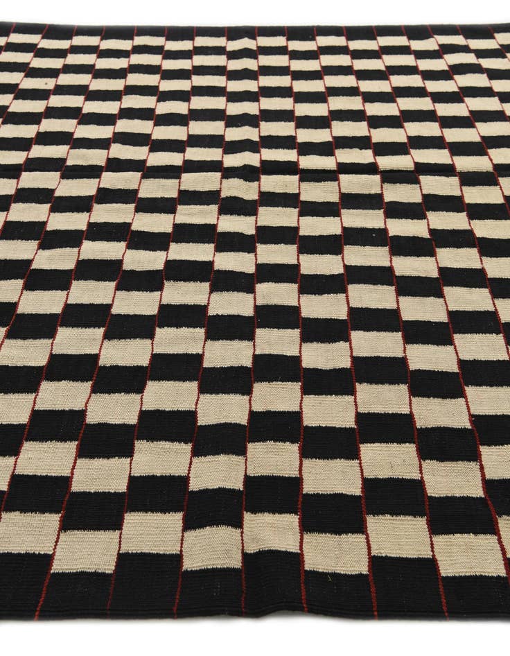 Detail image of 6' 6 x 9' 7  Hand Woven Kilim Modern Wool Rug