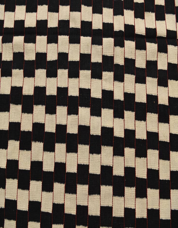 Detail image of 6' 6 x 9' 7  Hand Woven Kilim Modern Wool Rug