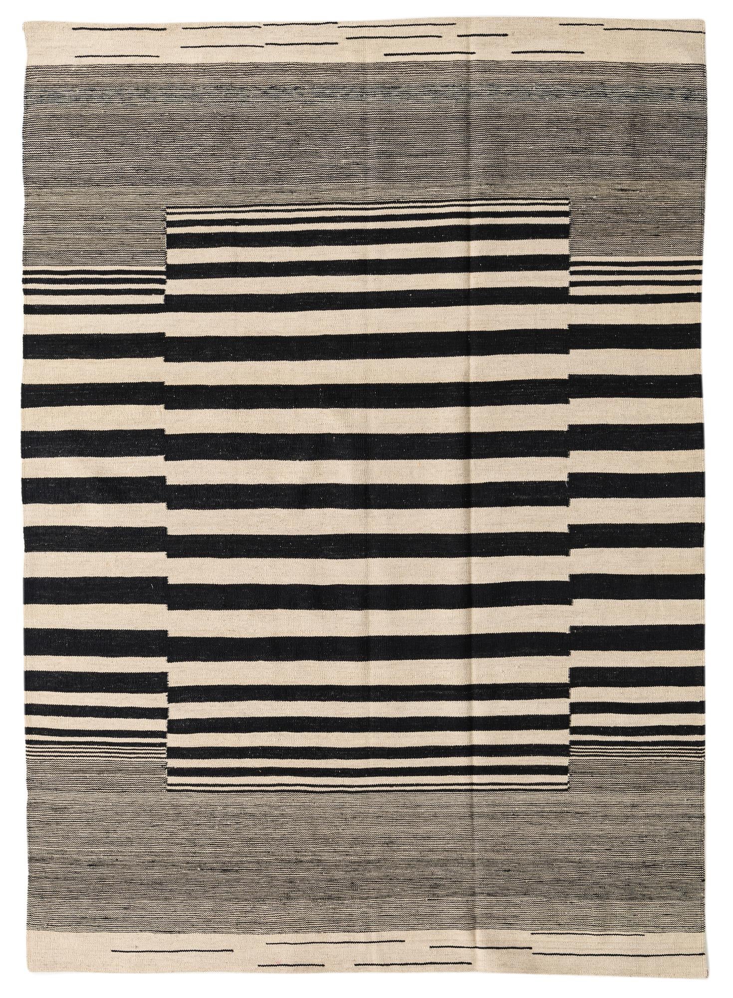 5' 8 x 7' 10 Hand Woven Kilim Modern Wool Rug