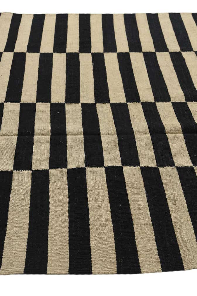 5' 7 x 7' 10 Hand Woven Kilim Modern Wool Rug