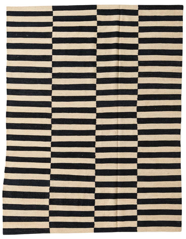 Detail image of 5' 7 x 7' 10 Hand Woven Kilim Modern Wool Rug