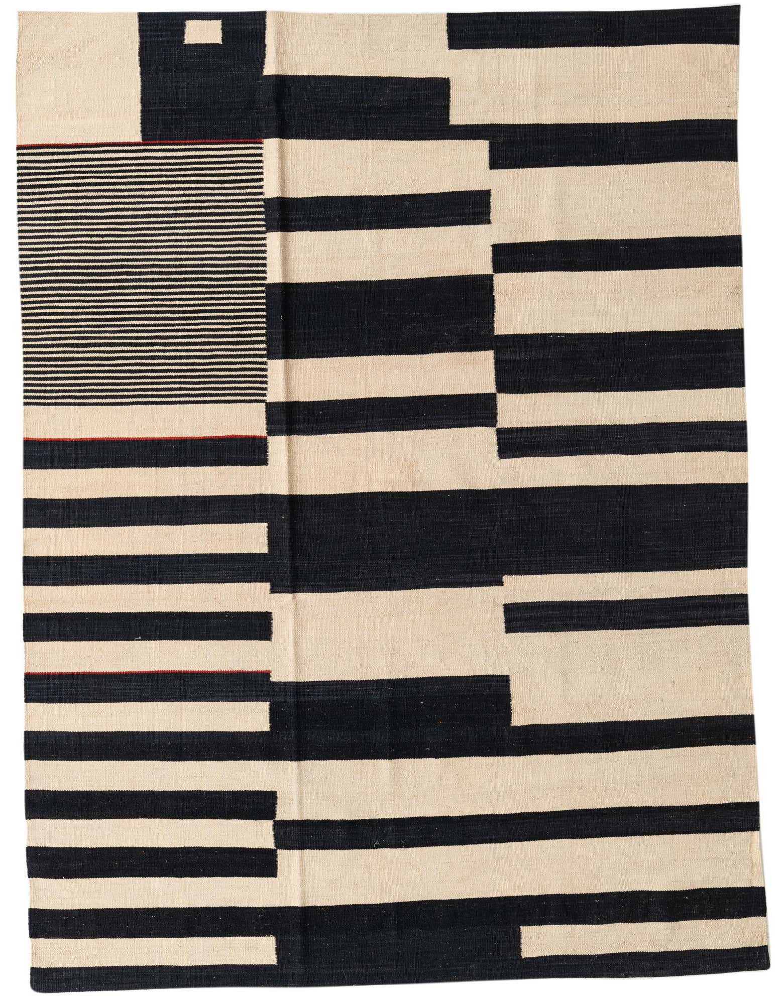5' 9 x 7' 7 Hand Woven Kilim Modern Wool Rug