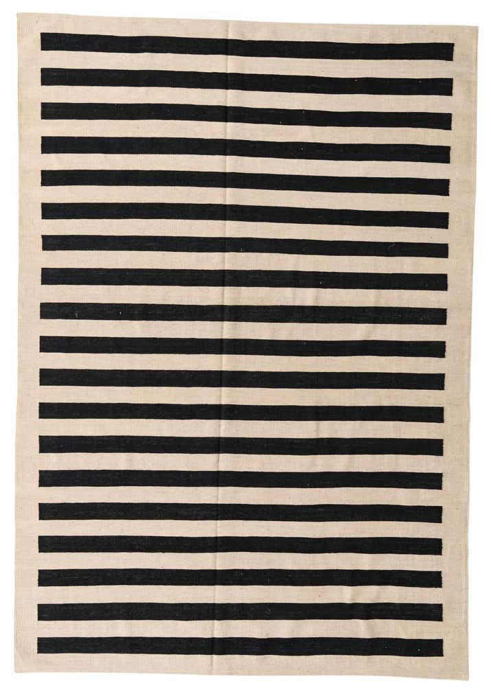 6' 8 x 9' 8 Hand Woven Kilim Modern Wool Rug