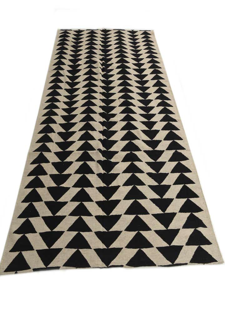 6' 9 x 9' 6 Hand Woven Kilim Modern Wool Rug