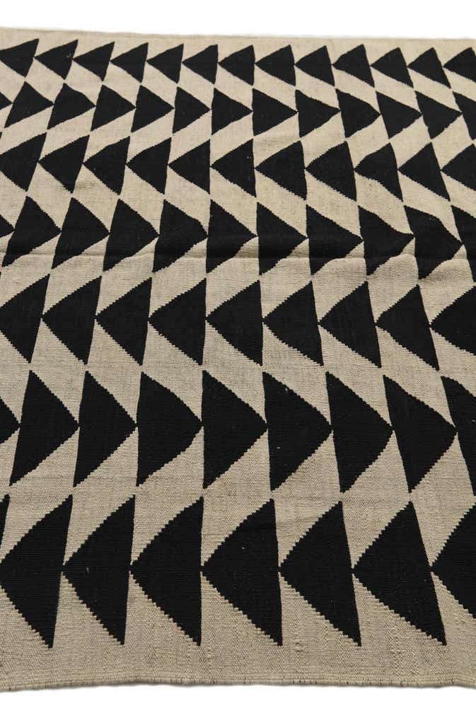 6' 9 x 9' 6 Hand Woven Kilim Modern Wool Rug