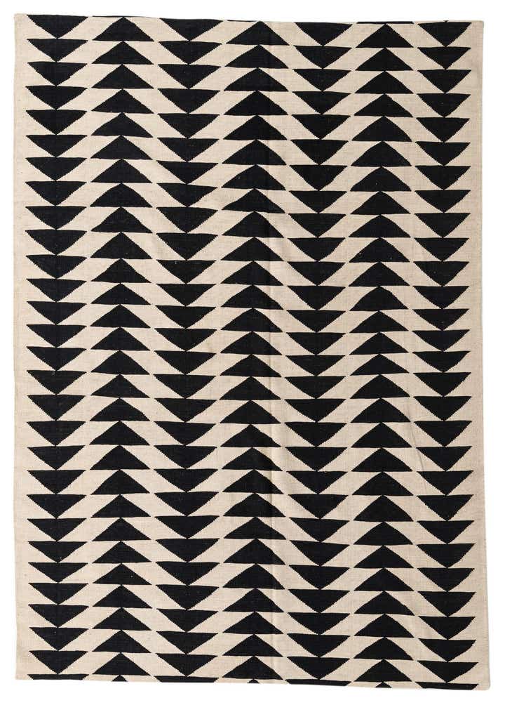 6' 9 x 9' 6 Hand Woven Kilim Modern Wool Rug
