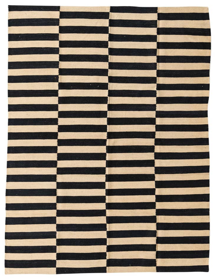 Detail image of 5' 3 x 7' 9 Hand Woven Kilim Modern Wool Rug