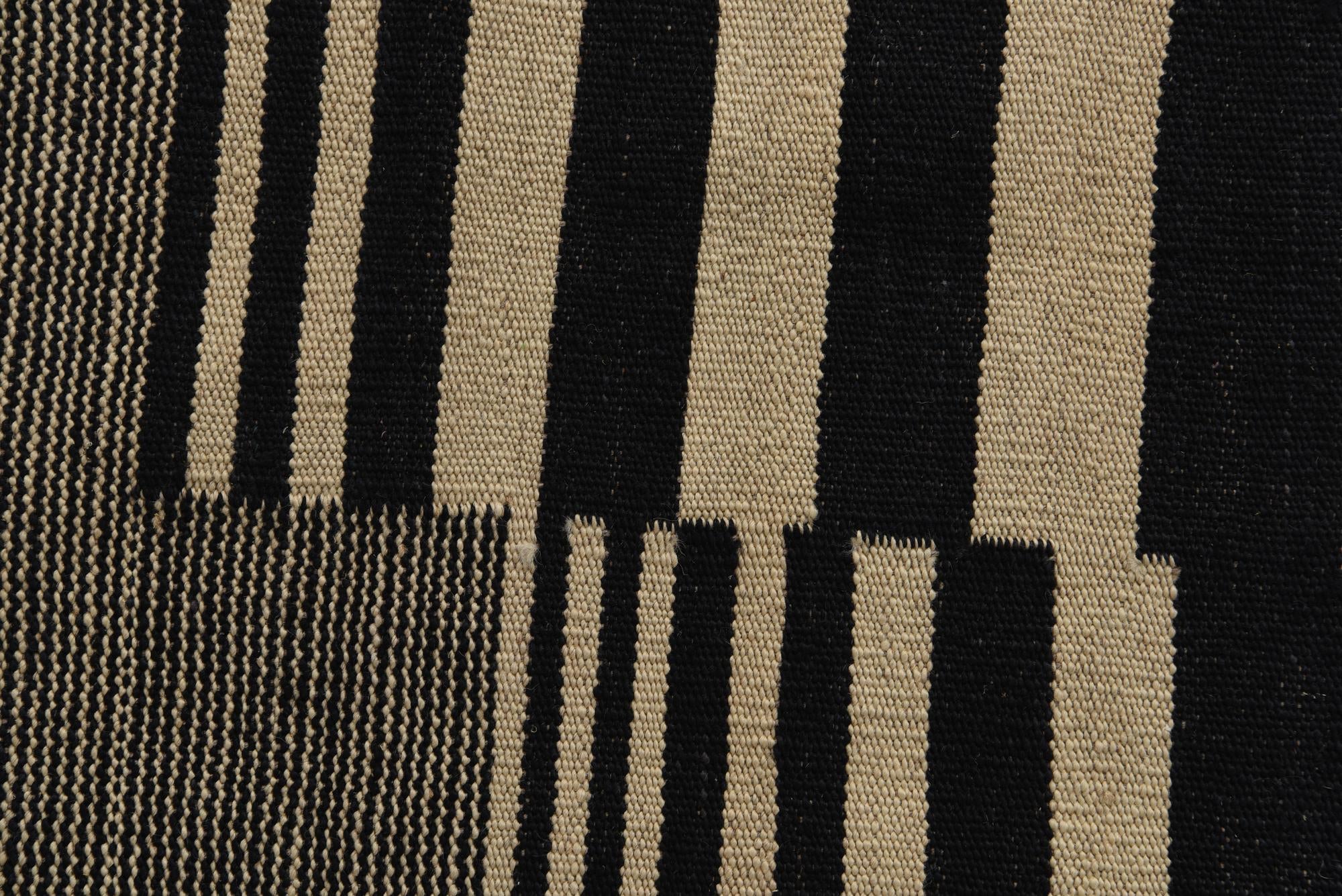 7' x 9' 7 Hand Woven Kilim Modern Wool Rug